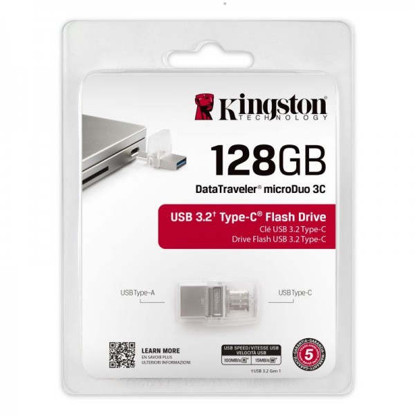 Kingston datatraveler microduo 3c 128gb usb3.2