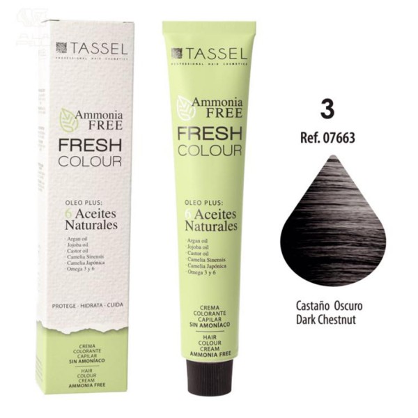 Eurostil fresh colour crema colorante sin amoniaco castaño oscuro 1un
