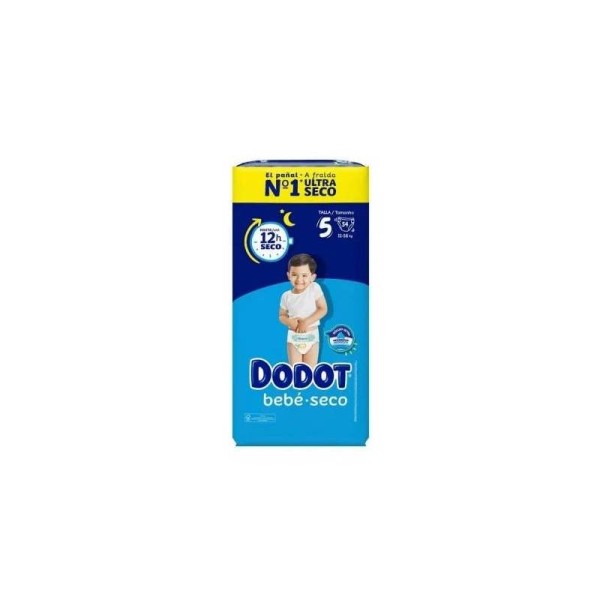 Dodot Bebé Seco Pañales Talla 5 (11-16 Kg) 54 Unidades