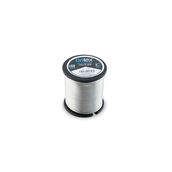 Estaño bobina plata 3,5% 250gr. 2mm.