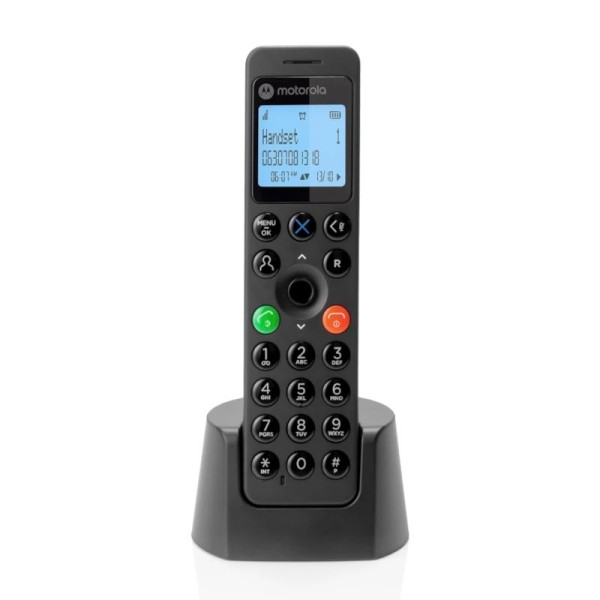 Motorola dot201 teléfono dect negro
